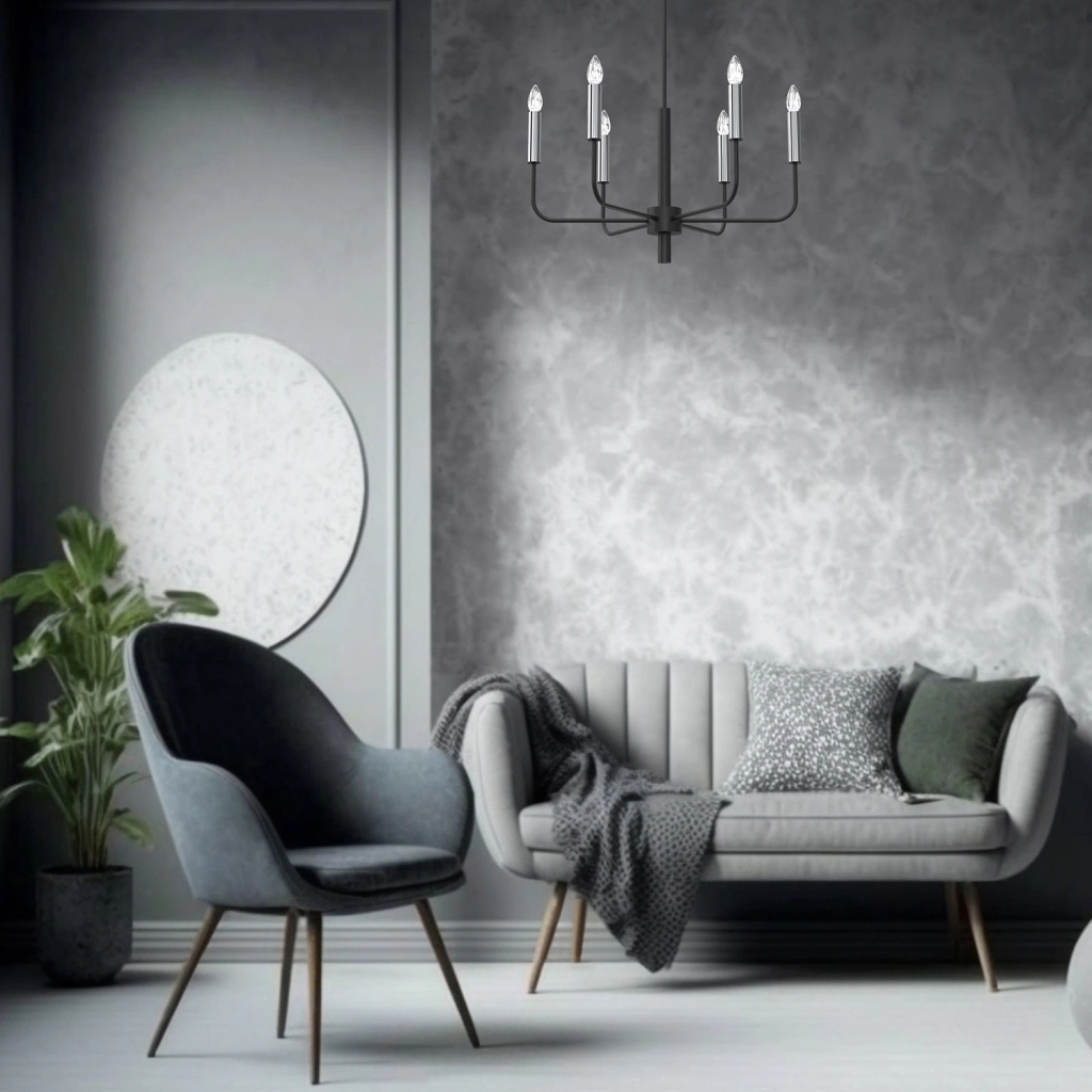 Żyrandole w stylu double drenching